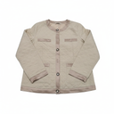 Bebonnie Women's Diamond Quilted Jacket Crew Neck Lightweight Long Sleeve Button Down Winter Coats with Pockets Size M