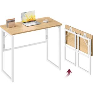 VASAGLE Folding Desk, Small Computer Desk, Foldable Table 31.5 Inch