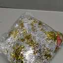 50Ft Christmas Tinsel Garland, Gold Snowflake Metallic Twist Garland for Xmas Tree Decorations, Tinsel for New Year Party Ceiling Hanging Decorations Indoor and Outdoor Decor