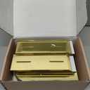 UNIQOOO Gold Mirror Arch Wedding Table Numbers with Stands 1-20, 5x7 Acrylic Display Signs and Holders, Pack of 20, Perfect for Centerpiece, Reception, Decoration, Party, Anniversary, Event, White Font 1-20