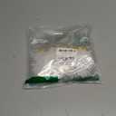 46 Pcs White Glitter Snowflake Ornaments Various Size Plastic Christmas Tree Decorations with Silver Rope for Winter Wonderland Window Door Accessories