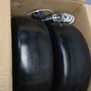 13x5.00-6 Flat Free Tire and Wheel, 13x5-6 Lawn Mower Tires, Zero Turn Front Tires, with 3/4" or 5/8" Bearings, 4"-6" Centered Hub, 13x500-6 Airless Solid Smooth Tire, 2 Pcs (13x5.00-6 Flat Free(Smooth Tread))
