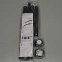 Abiglifty Black Shower Curtain Rod 30~60 Inches Adjustable Stainless Steel Shower Curtain Rods Spring Tension,Tension Curtain Rod,Non Slip,No Drilling, Sturdy and Durable