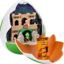 The Super Mario Galaxy Movie  9-Inch Yoshi Egg Playset with 1.5 Yoshi and Exclusive Fire Mario Action Figures, Opens to Reveal Double-Sided Playset!