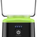 AlpsWolf Camping Lantern Rechargeable, Stepless Dimming LED Lantern, 4000mAh Rechargeable Lantern for Power Outages, IPX4 Waterproof Portable Camping Light, Green 1 Pack