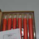 6.7 Inch Flameless Taper Candles with Remote, Short Taper Candles Battery Operated with Flickering 3D Flame, Led Candle Sticks Safe for Windowsill Wedding Home Christmas Decor, Ivory, Set of 6