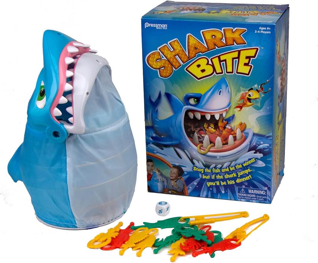 Pressman Shark Bite with Let's Go Fishin' Card Game