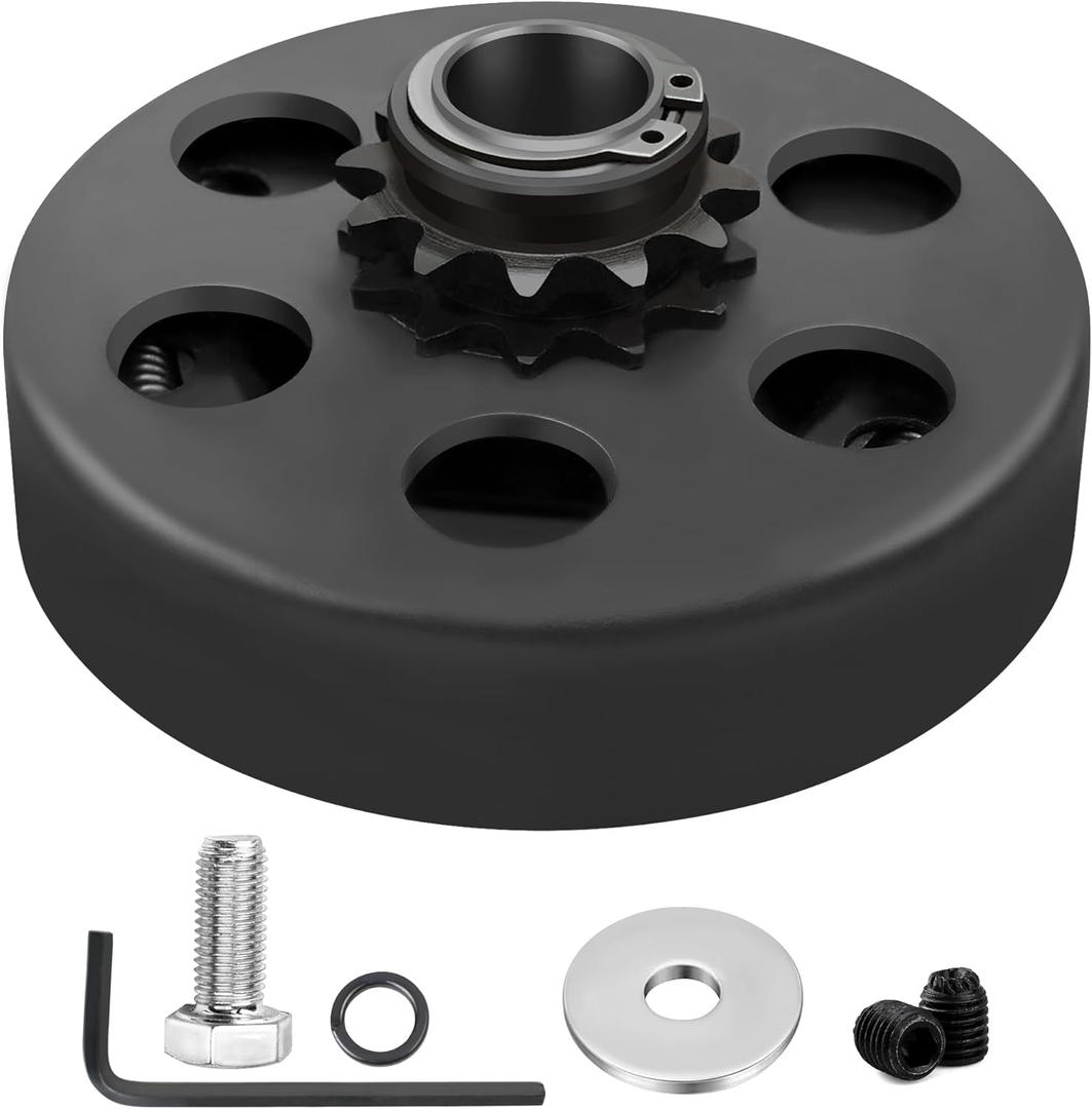 LotFancy Go Kart Clutch 3/4 Bore 12T for #35 Chain, Predator 212 Engine Centrifugal Clutch, with Screws Allen Wrench Clutch Bolts and Nuts Kit