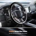 Aimato Customized Steering Wheel Cover for Dodge RAM 1500 2012-2018,RAM 1500 Classic 2019-2023,RAM 2500/3500/4500/5500 2012-2018 Thin,Anti-Slip,Scratch-Resistant Exclusive Car Accessory for RAM