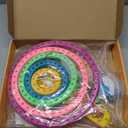 READAEER Knitting Loom Kit with Pompom Maker, Round Knitting Loom for Hat, Rectangular for Blanket Scarf Shawl, Knitting Loom Kit for Beginner