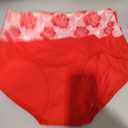 HAVVIS Women's Briefs Underwear Cotton High Waist Tummy Control Panties Rose Jacquard Ladies Panty Multipack (Red, XL)