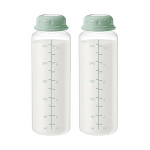 11oz Breastmilk Storage Bottles, Compatible with Momcozy Milk Cooler 12oz, Narrow Neck Baby Bottles, BPA-Free & Leakproof, Must-Have Breastfeeding Essentials, 2PCS