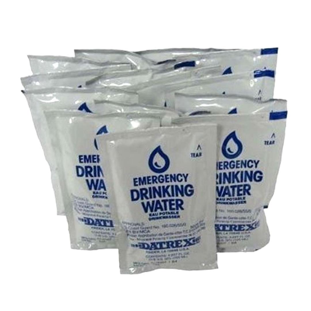 Datrex Emergency Water Packet 4.227 oz - 3 Day/72 Hour Supply (18 Packs), White, Best By: 04/35