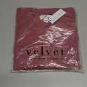 Velvet by Graham & Spencer Women's Prudy Sueded Jersey Puff Sleeve T-Shirt, L