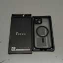 TOCOL Magnetic for iPhone 14 Case, Compatible with Magsafe, Upgraded Full Camera Protection, Drop Protection, Translucent Matte Back Bumper Phone Cover 6.1-Inch (Black)