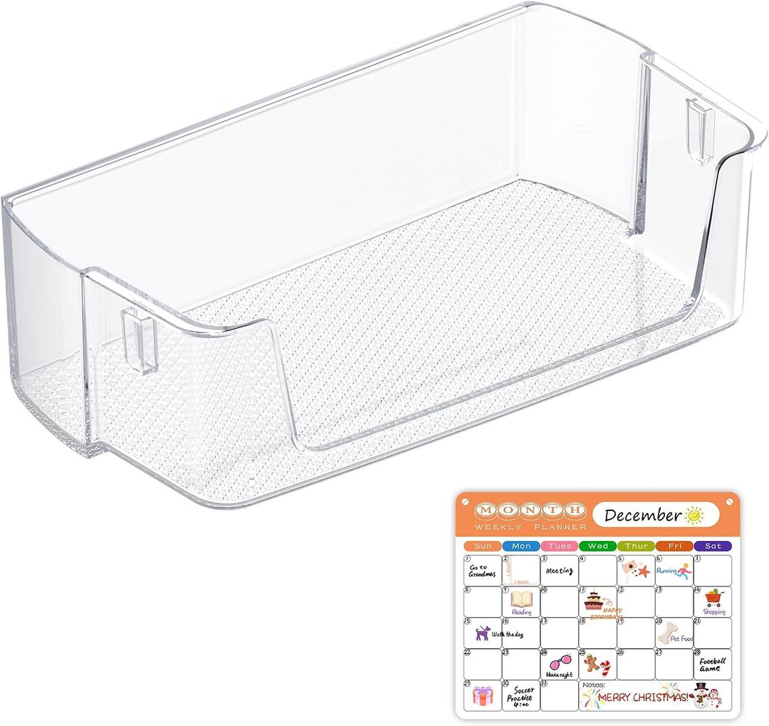UPGRADED DA97-20989A Refrigerator Door Shelf Bin Compatible with Samsung Refrigerator Door Shelf Replacement, Samsung RF28T5001SR Left Door Bin, RF28T5021SR RF28T5101SR DA63-09780A Fridge Door Shelves