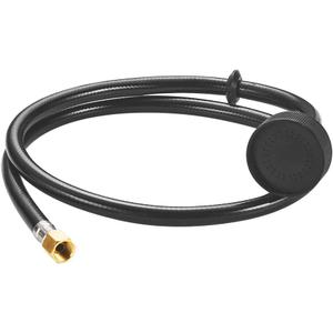 Shampoo Bowl Sink Hose with Sprayer,Salon Hose Spray Head Attachment for Vacuum Breaker,Shampoo Bowls Hose for Salons Sink,1/4" Nut Black