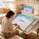 1500 Pcs Portable Jigsaw Puzzle Board with 4 Drawers and Cover, Adjustable Puzzle Table, Frame for Wall Art Display 33.3"x24.2"