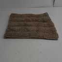 Turquoize Non-Slip Soft Chenille Bath Mat High Water Absorbent for Bath Room/Kitchen Machine-Washable, Perfect for Doormats,Tub,Size 47" X 17",Striped Pattern,Taupe