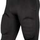 Champro Boys' Safety Practice Football Pants with Pads (Small, Black)