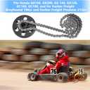 Centrifugal Clutch, Go Kart Clutch 3/4 Bore 12T with #35 Chain 9.525mm for Go Kart Minibike Honda Engines GX160 GX200 GX140 GX120 GC160 GC190, With 2pcs Set Screws and 1pc Connecting link