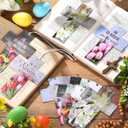 Feifeiya 60 Pcs Easter He is Risen Bookmarks Christian Cross Bookmarks Religious Floral Bookmarks for Bible Page Marks Bookmark Giveaways Sunday School Reading Rewards Easter Church Supplies