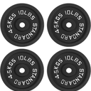 Cast Iron Plate Weight Plate For Strength Training And Weightlifting, Olympic Or Standard, 10 Lbs Each, 4 Count
