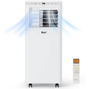 DuraComfort Portable Air Conditioners, 8,500 BTU(Ashrae) /5,100 BTU (SACC), Cooling,Dehumidifier,Fan Mode,Up to 200 Sq.Ft,Suitable for compact Rooms,White