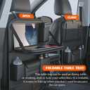 Car Seat Organizers,Multi-functional Back Seat Protectors, Storage Pouches, and Tray Holders (for Cars, Kids, Seat Back and Rear Seats)Leather 1 Pcs