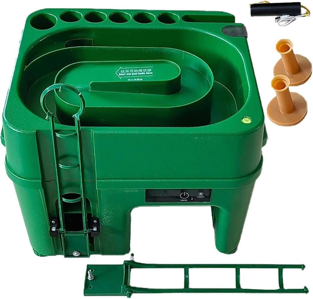 Golf Ball Dispenser Machine, Golf Practicing Training Pitching Machine, Golf Balls Automatic Driver, Large Capacity, Automatic Ball Release by Induction, 5000mAh Battery, for Golf Ball Game