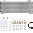 40k Transmission Oil Cooler Kit Compatible with Heavy Duty 40,000 GVW Max Low Pressure Drop Trans Cooler with Mounting Hardware, Towing Applications and Advanced Cooling Protection #LPD47391 (Silver)
