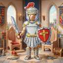Cuffbow 12 Set the Full Armor of God Kids Knight Armor Costume Set Medieval Role Play with Helmet Shield Sword Belt Chest Piece Accessories for Kids Pretend Role Adventurer Medieval-themed Events