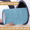 Buganda Memory Foam Bathroom Rug Mat 30x20, Extra Soft and Absorbent Bath Mats, Non-Slip and Machine Washable Bath Rugs for Bathroom Floor,Tub and Shower, Blue