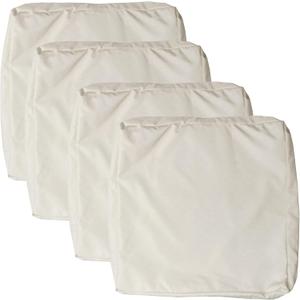 Patio Seat Cushion Covers,Washable Slip Covers Replacement,Waterproof Outdoor Furniture Chair Cushion Pillow Seat Cover for Couch,Garden,Sofa,Khaki,22"20"4"(4 Covers Only)