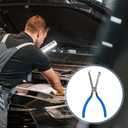 Electrical Disconnect Pliers, Automotive Electrical Connector Pliers Spark Plug Pliers Car Electrical Plug Pliers for Easily Disconnection The Locking-Push Tab Electrical Connector(Blue)