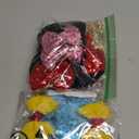 CellElection 8PCS Sequin Mouse Ears Hair Clips Glitter Hair Bows Cute Mice Ears Clips Barrettes for Women Girls Hair Accessories for Costume Party Halloween (Multi-colored)