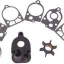 77177A3 Water Pump Impeller Kit Compatible with Mercury 30 35 40 45 50 60 70 HP 2 Stroke Outboards Replacement 46-77177A3 18-3324