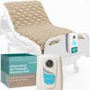 SereneLife Air Pressure Mattress Pad | Hospital Topper for Bedridden Patients | Alternating Air Pressure Mattress with Electric Pump, Medical Grade Pad & Topper for Hospital Bed | 330 lbs Capacity