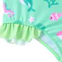 Vieille Toddler Girls Swimsuits Ruffle Bathing Suits One Piece Swimwear 2-6T (Sea World)