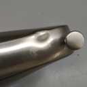 Universal Bathroom Tub Spout with Metal Tub Spout Cover Ring, 5 1/4 Inches Reach Wall Front Mount Faucet with Shower Diverter 1/2 IPS Inside Thread(Brushed Nickel)