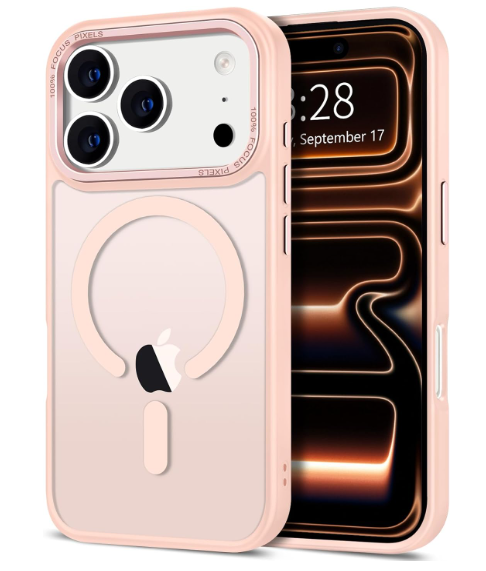 Hython Case for iPhone 17 Pro Max Case Magnetic Translucent Matte Phone Cases 6.9" [Compatible with MagSafe] Thin Slim Fit Shockproof Bumper Hard Protective Cover Women Men Girls, Frosted Cream White