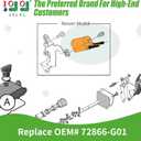 10L0L Golf Cart Ignition Coil for EZGO 2003-2008 with MCI Engine Module Replace OEM#72866-G01 EPIGC104