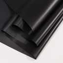 Waterproof UV Sun Protection Canvas Fabric, UPF 50+ Blackout Backing 210 Denier Canvas Fabric for Outdoor/Indoor, Awning, Tent, Sunbrella, Camping, DIY Craft, 60" Wide, Sold by The Yard(Black)