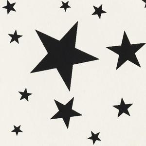 Gift Wrap - Stars - Black on Cream