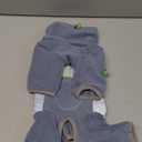 Fleece Onesie Pajamas, Dog Surgery Recovery Suit - Warm Coat for Small Dogs, Male & Female (Gray Blue-S)