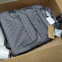 KROSER Carry On Underseat Multi-functional, 16-inch Underseater Lightweight Overnight Suitcase for Men Women, Grey