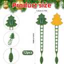 12pcs Christmas Garland Hangers, Silicone Holder Durable Christmas Garland Hanger for Mantle Practical Hook Accessories for Front Door Frame Staircase Fireplace Party Supplies (Green)