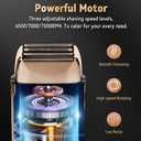 Ufree Close Shave Electric Foil Shavers for Men, 3-Speed Electric Razor, Bald Head Shavers, Face Shaving Beard Trimmer with LCD Display, Gifts for Men