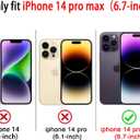 3 x for iPhone 14 Pro Max Case, Sparkly Crystal Diamonds Rhinestone Border with Shiny Glitter Sequins Phone Cover for Women Girls, Transparent TPU Bling Slim Protective Case for iPhone 14 Pro Max