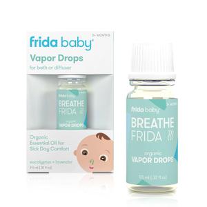 Frida Baby Breathefrida Vapor Bath Drops, Baby Congestion Relief with Eucalyptus Essential Oil for Humidifier, Aromatherapy Oil Help Baby Breathe Easy, 9.5 mL 